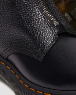 1460 Pascal Stiefel mit Reißverschluss in Schwarz