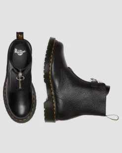 1460 Pascal Stiefel mit Reißverschluss in Schwarz