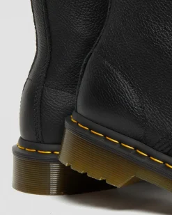 1460 Pascal Virginia Leder Schnürstiefel in Schwarz