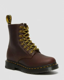 1460 PascalDM's Wintergrip Lederstiefeletten in Braun