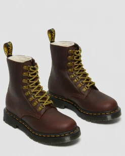 1460 PascalDM's Wintergrip Lederstiefeletten in Braun