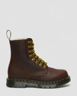1460 PascalDM's Wintergrip Lederstiefeletten in Braun