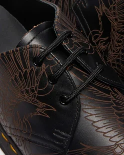 1461 Phoenix Vintage Glattleder Schuhe in Schwarz