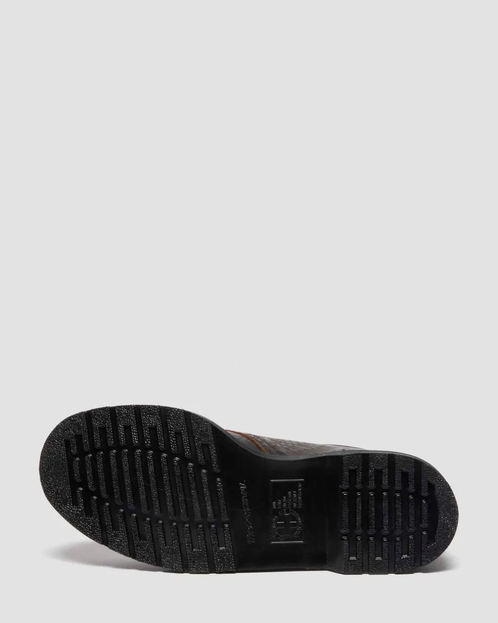1461 Phoenix Vintage Glattleder Schuhe in Schwarz