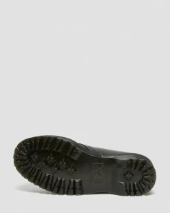 1461 Quad Glattleder Plattform Schuhe in Schwarz