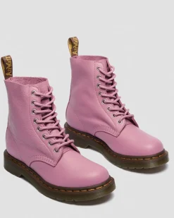 1460 Soft Leder Stiefel in Dusty Rose Pink