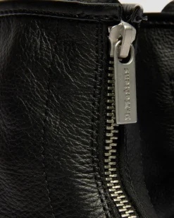 1460 Soft Leder Stiefel mit Reissverschluss in Schwarz