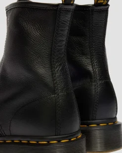 1460 Soft Leder Stiefel mit Reissverschluss in Schwarz