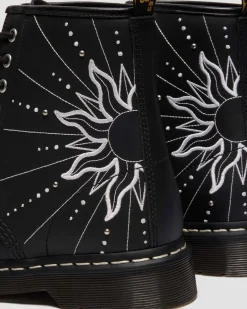 1460 Solar Flare Reclaimed Leder Stiefel in Schwarz & Weiß