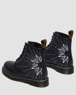 1460 Solar Flare Reclaimed Leder Stiefel in Schwarz & Weiß