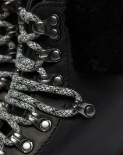 1460 Stiefeletten Mit Kunstpelzfutter Und Serena-Kragen in Schwarz