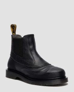 2976 Sub Leder Chelsea Boots in Schwarz