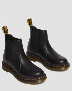 2976 Virginia Leder Chelsea Boots in Schwarz