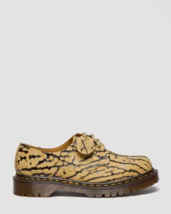 1461 Wild Emboss Wildleder Schuhe in Teak Braun & Schwarz