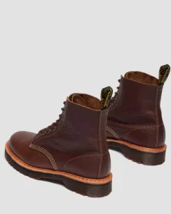 1460 Wild Grain Leder Stiefel in Sepia Braun