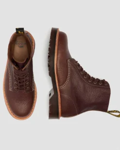 1460 Wild Grain Leder Stiefel in Sepia Braun