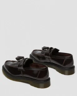Adrian Arcadia Leder Tassel Loafer in Cherry Red