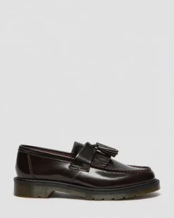 Adrian Arcadia Leder Tassel Loafer in Cherry Red