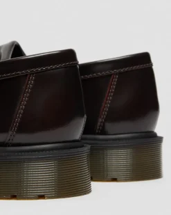 Adrian Arcadia Leder Tassel Loafer in Cherry Red