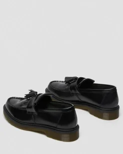 Adrian Glattleder Tassel Loafer in Schwarz