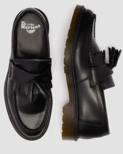 Adrian Glattleder Tassel Loafer in Schwarz