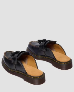 Adrian Leder Mules in Schwarz