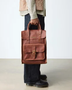 Ambassador Leder Rucksack in Cashew