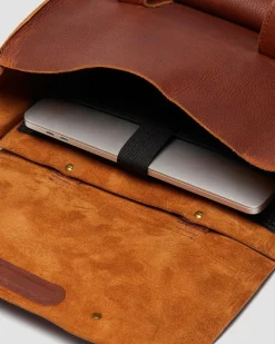 Ambassador Leder Rucksack in Cashew