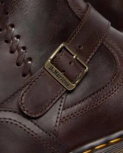ANISTONE KNIEHOHE CRAZY HORSE BIKER BOOTS in Dunkelbraun