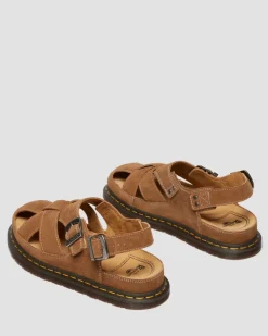 Archive Fisherman Wildleder Sandalen in Natural Hellbraun