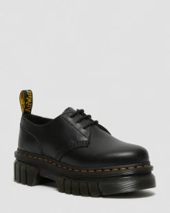 Audrick Nappa Lux Leder Plateauschuhe in Schwarz