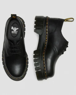 Audrick Nappa Lux Leder Plateauschuhe in Schwarz