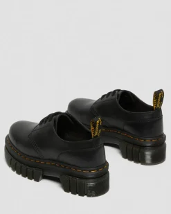 Audrick Nappa Lux Leder Plateauschuhe in Schwarz