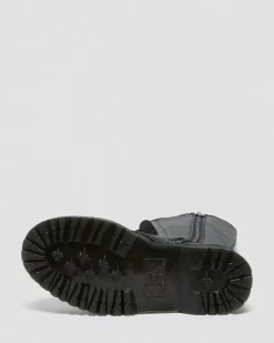 1B60 Bex Pisa Leder Hohe Stiefel in Schwarz