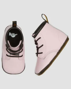 Baby 1460 Auburn Leder Stiefel in Pale Pink