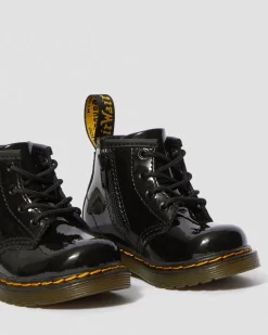 Baby 1460 Lackleder Schnürstiefel in Schwarz