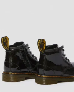 Baby 1460 Lackleder Schnürstiefel in Schwarz