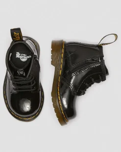 Baby 1460 Lackleder Schnürstiefel in Schwarz