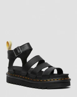 Blaire Felix Rub Off Vegan Riemensandalen in Schwarz