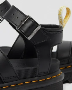 Blaire Felix Rub Off Vegan Riemensandalen in Schwarz