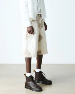 Brookline Crazy Horse Leder Chukka Stiefel in Dunkelbraun