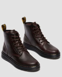 Brookline Crazy Horse Leder Chukka Stiefel in Dunkelbraun
