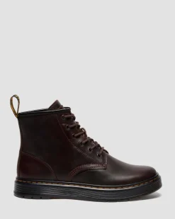 Brookline Crazy Horse Leder Chukka Stiefel in Dunkelbraun