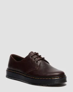 BROOKLINE LO CRAZY HORSE LEDER SCHUHE in Dunkelbraun