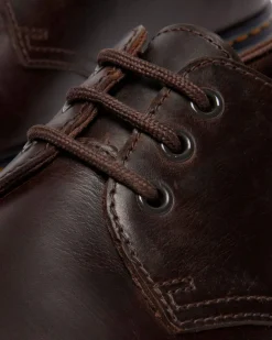 BROOKLINE LO CRAZY HORSE LEDER SCHUHE in Dunkelbraun