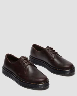 BROOKLINE LO CRAZY HORSE LEDER SCHUHE in Dunkelbraun