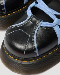 Buzz Ballerina Gloss Leder Schuhe in Schwarz