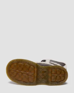 Buzz Grizzly Leder Schnürstiefel mit Kunstfellfutter in Dunkelbraun
