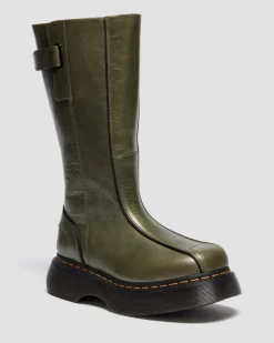 BUZZ HI ECLIPSE LEDER STIEFEL in Olivgrün Grün