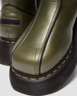 BUZZ HI ECLIPSE LEDER STIEFEL in Olivgrün Grün